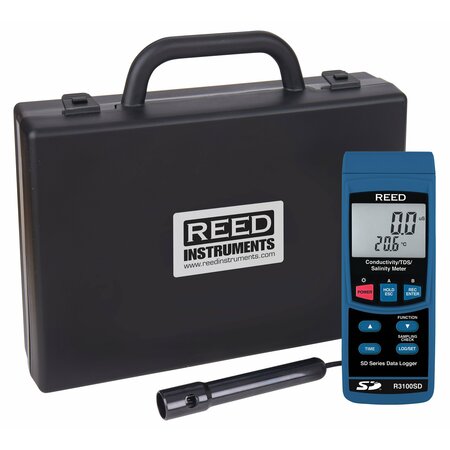 REED INSTRUMENTS REED Data Logging Conductivity/TDS/Salinity Meter R3100SD
